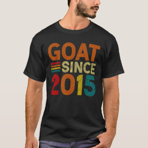 7th Birthday 7 Years Old GOAT Since 2015 T-Shirt