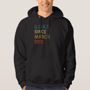 7th Birthday 7 Years Old Goat Since March 2015 Hoodie