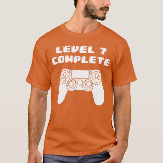 7th Birthday 7 Years Old Video Gaming Bday retro f T-Shirt