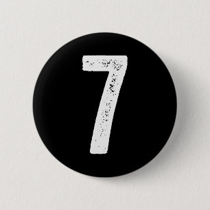 7th Birthday 7 Years Uniform Srts Team Jersey Numb 6 Cm Round Badge