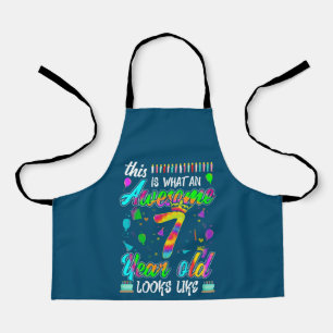7th Birthday Awesome 7 Year Old Looks Like Apron