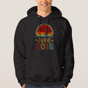 7th Birthday Awesome Since June 2015 Vintage Hoodie