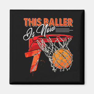 7th Birthday Basball T Shirts Funny 7 Years Old Magnet