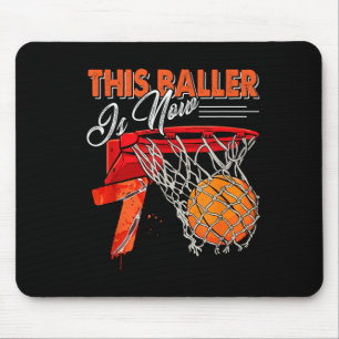 7th Birthday Basball T Shirts Funny 7 Years Old Mouse Pad