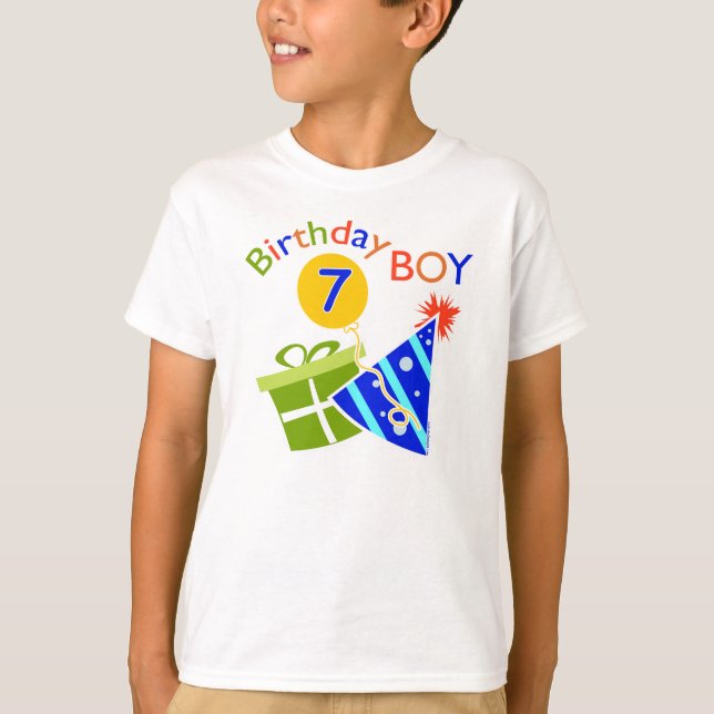 7th Birthday - Birthday Boy T-Shirt (Front)