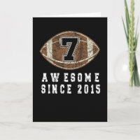 7th Birthday Born In 2015 Football Boy 7 Year Old