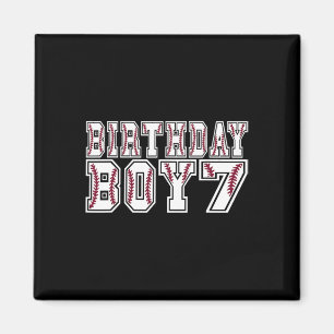 7th Birthday Boy 7 Years Old Sell Theme Lover Part Magnet