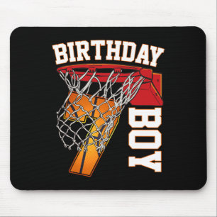 7th Birthday Boy Basketball 7 Year Old Theme Playe Mouse Pad