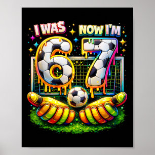 7th Birthday Boy I Was 6 Now I'm 7 Years Old Kids  Poster