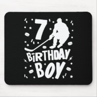 7th Birthday Boy Ice Hockey Kids 7 Years Old Party