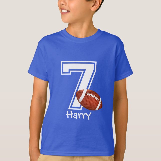 7th Birthday boy personalised-3 T-Shirt (Front)