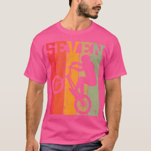 7Th Birthday Boys 7 Year Old Seven Bmx Bike Racing T-Shirt