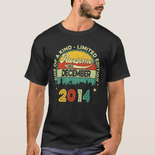 7th Birthday December 2014 Retro 7 Year Old Vinta T-Shirt