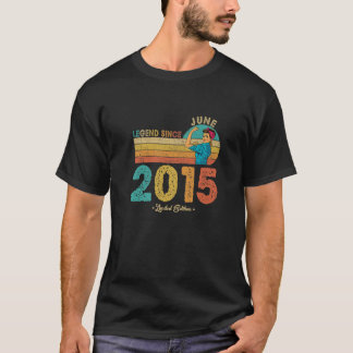 7Th Birthday June 2015 Legend Since 2015 7 Years O T-Shirt
