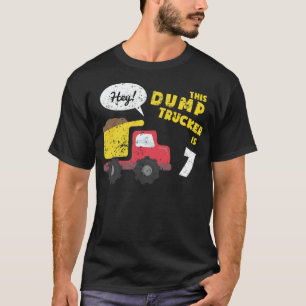 7th Birthday Kids Dump Truck Constuction Truck b T-Shirt
