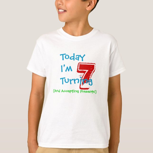 7th birthday shirt (Front)