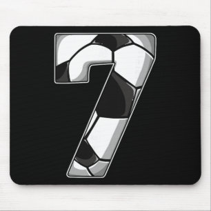 7th Birthday Soccer Mouse Pad