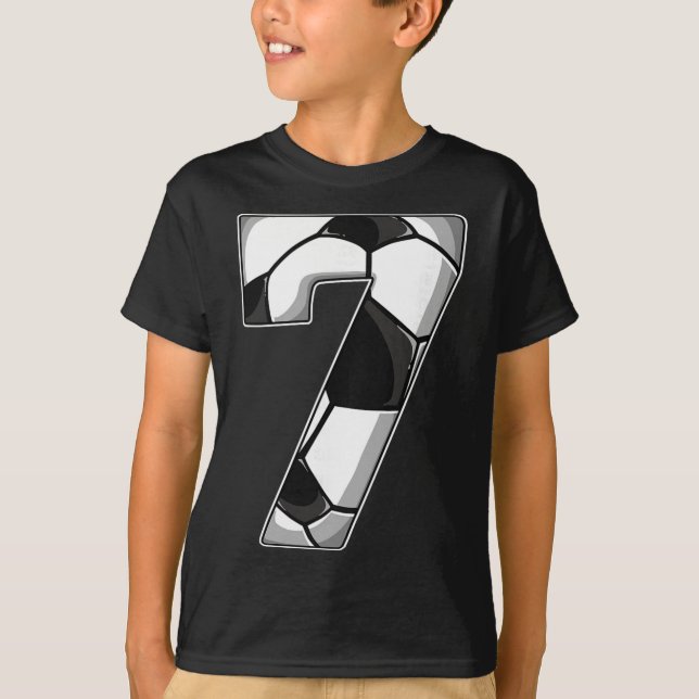 7th Birthday Soccer  T-Shirt (Front)