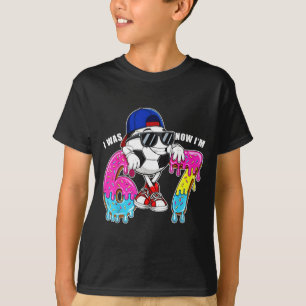 7th Birthday was 6 7 Six Seven 6 7 Kids Boy Soccer T-Shirt