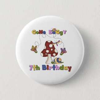 7th Bug Birthday 6 Cm Round Badge