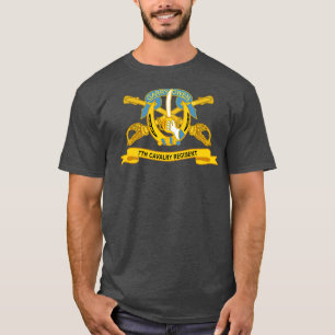 7th Cavalry Regiment w Br Ribbon T-Shirt