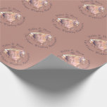 7th Copper Wedding Anniversary Wrapping Paper<br><div class="desc">There's something satisfying in having an emblem that marks your milestones and my heart emblem is made all the more complete with your names,  date and special anniversary event in medallion typography.</div>