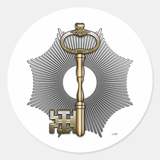 7th Degree: Provost and Judge Classic Round Sticker (Front)