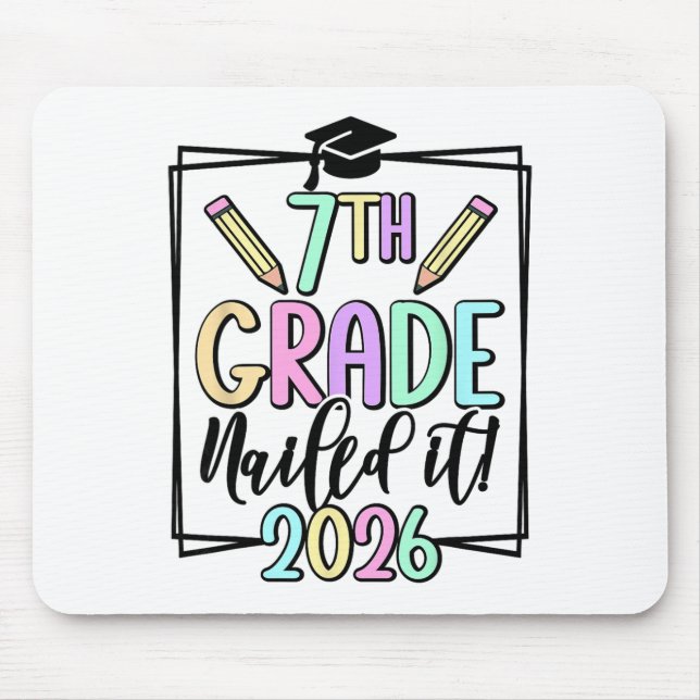 7th Grade 2026 Seventh Grade Graduation _1  Mouse Pad (Front)