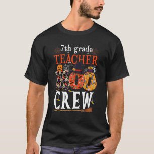 7th Grade Boo Crew Teacher Kids  Halloween Costume T-Shirt