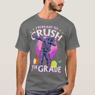 7th Grade Dabbing Astronaut Back to School Im Read T-Shirt