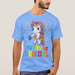 7th Grade Fabulous Flossing Unicorn Back to School T-Shirt