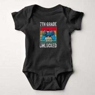 7th Grade Gamer First Day Of School Kids Gift Baby Bodysuit