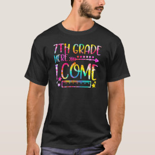 7th Grade Here I Come Teacher Student Back To Scho T-Shirt