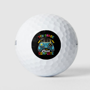 7th Grade Level Complete Graduation Gaming Gamer Golf Balls
