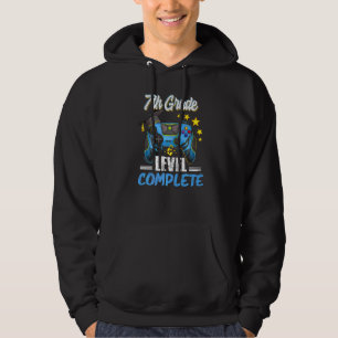 7th Grade Level Complete Graduation Gaming Gamers  Hoodie
