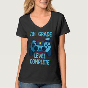 7th Grade Level Complete Last Day Of School  Gradu T-Shirt
