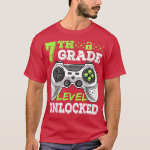 7th Grade Level Unlocked Video Game Back to School T-Shirt