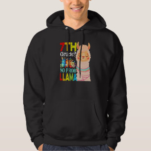 7th Grade No Prob Llama Back To School First Day Hoodie