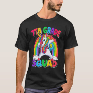 7th Grade Squad Dabbing Unicorn Back to School Kid T-Shirt