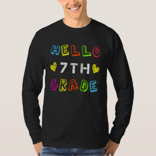 7th Grade Squad Girls Boys Teacher Team, Hello sev T-Shirt
