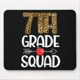 7th Grade Squad Leopard Themes Gift Seventh Grade  Mouse Pad