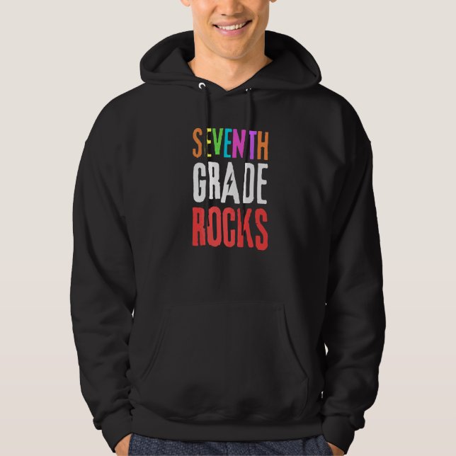 7th Grade Squad School Teacher Student Seventh Gra Hoodie (Front)