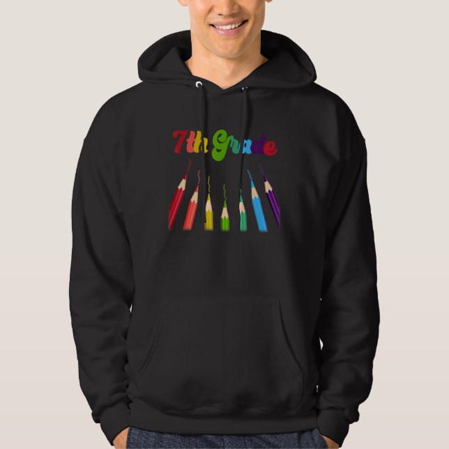 7th Grade Squad Seventh Teacher Student Team Back  Hoodie (Front)