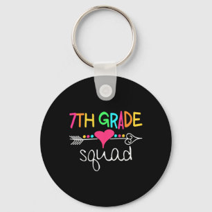 7th Grade Squad Seventh Teacher Student Team Back Key Ring
