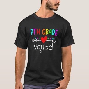 7th Grade Squad Teacher Student Kid Back To Schoo T-Shirt