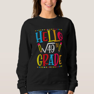 7th Grade Square Root Of 49 Math Teacher Student S Sweatshirt
