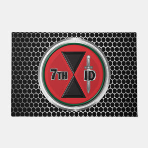 7th Infantry Division 7ID Veteran Doormat