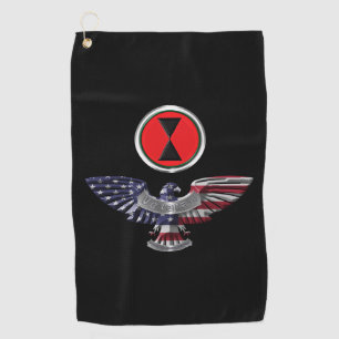 7th Infantry Division “Bayonet Division” Eagle Golf Towel
