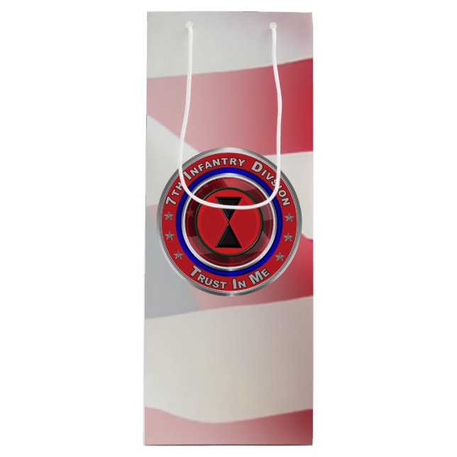 7th Infantry Division “Bayonet Division” Wine Gift Bag (Front)