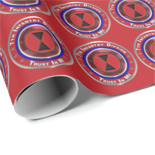 7th Infantry Division-Bayonet Division Wrapping Paper